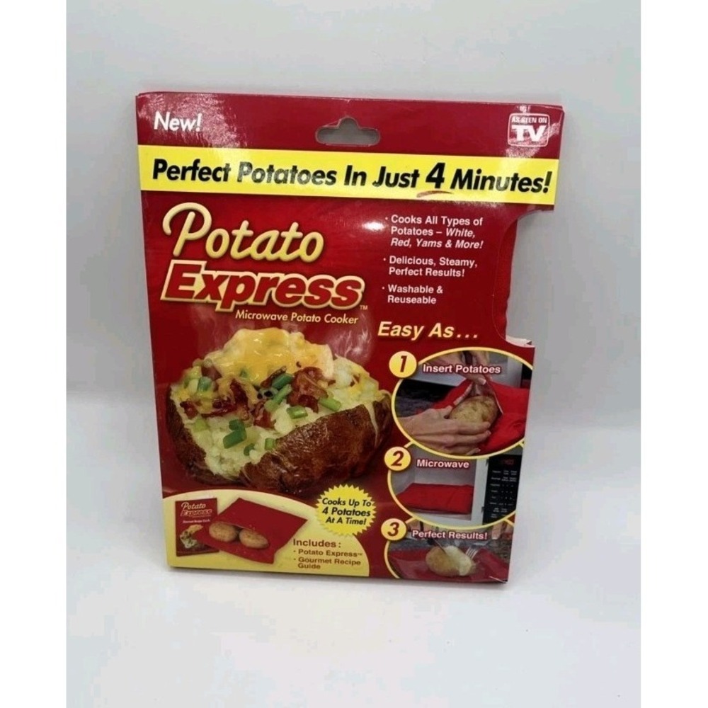 POTATO EXPRESS Microwave Potato Cooker for Making Baked Potatoes NEW in Package